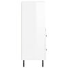 vidaXL Sideboard High Gloss White 34.5x34x90 cm Engineered Wood