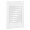 vidaXL Cabinet Doors Louvred Design 4 pcs White 39.5x29.5 cm