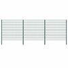 vidaXL Fence Panel with Posts Iron 522x160 cm Green
