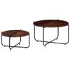 vidaXL Coffee Table Set 2 Pieces Solid Acacia Wood 60x35 cm