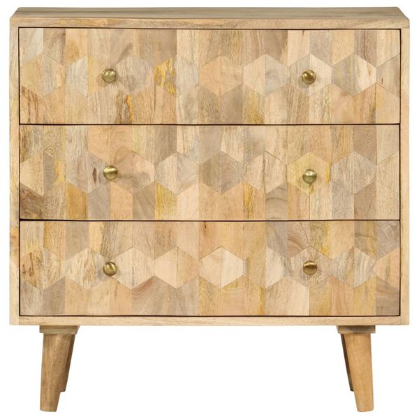 vidaXL Drawer Cabinet 70x35x70 cm Solid Wood Mango