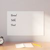 vidaXL Wall-mounted Magnetic Board White 60x40 cm&nbsp;Tempered Glass