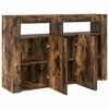 vidaXL Sideboard Smoked Oak 116 x 30 x 75 cm Engineered Wood