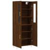 vidaXL Highboard Brown Oak 69.5x34x180 cm Engineered Wood
