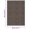 vidaXL Doormat Tufted 40x60 cm Dark Brown