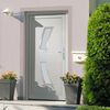 vidaXL Front Door White 108x200 cm PVC