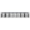 vidaXL Outdoor Dog Kennel with Roof Steel 13.14 m&sup2;