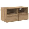 vidaXL TV Wall Cabinet 60 x 30 x 30 cm Artisan Oak Engineered Wood