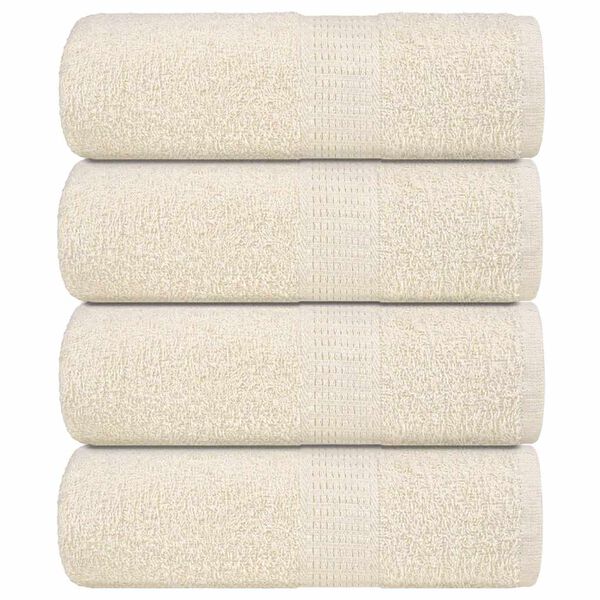 vidaXL Guest Towels "FROGN" 4 pcs Cream 30x50 cm 360 gsm