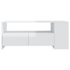 vidaXL Coffee Table High Gloss White 102x55x42 cm Engineered Wood