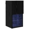vidaXL Wall-mounted TV Cabinet 30.5 x 30 x 60 cm Black Oak