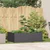 vidaXL Planter Black 120x80x40 cm Steel