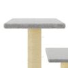 vidaXL Cat Tree with Sisal Scratching Posts Light Grey 61 cm