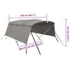 vidaXL 4-bow Bimini Top with Sidewalls 243x(200-213)x137 cm