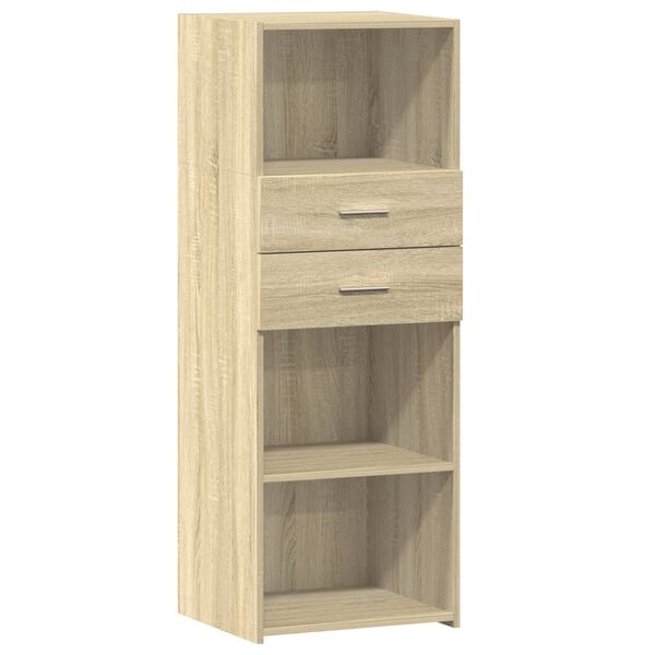 vidaXL Highboard Sonoma Oak 45x42.5x124 cm Engineered Wood