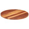 vidaXL Table Top Solid Wood Acacia Round 25-27 mm 70 cm