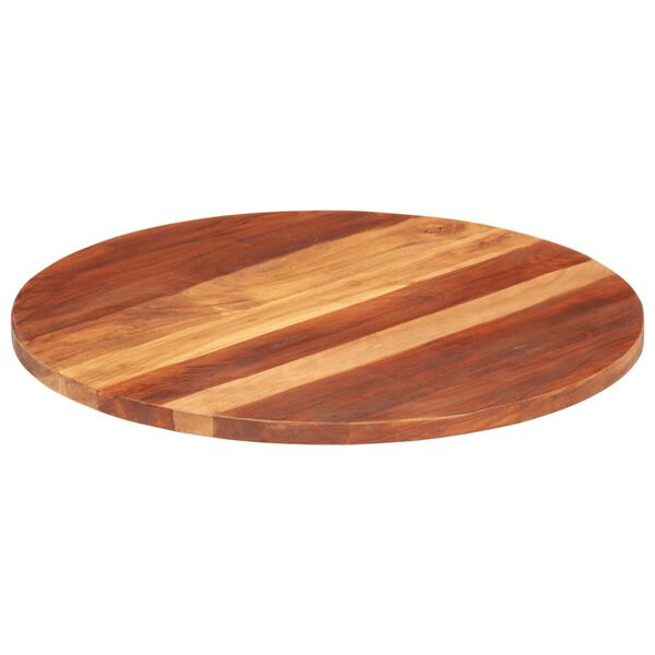vidaXL Table Top Solid Wood Acacia Round 25-27 mm 70 cm