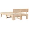 vidaXL Bed Frame with Headboard Natural 120 x 190 cm Solid Pine Wood