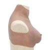 vidaXL Silicone Breastplate Tan D Cup