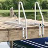 vidaXL 5-Step Dock Ladder Silver 58 x 77 x 191 cm Aluminium