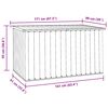 vidaXL Garden Storage Box Grey 171x99x93 cm