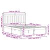 vidaXL Bed Frame 2 pcs Wax Brown 150 x 200 cm Solid Pine Wood