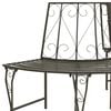 vidaXL Garden Half Round Tree Bench 160 cm Steel