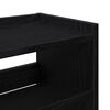 vidaXL Shoe Rack Black 80x25x81 cm Engineered Wood