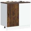 vidaXL Kitchen Base Cabinet Lyon Smoked Oak Engineered Wood