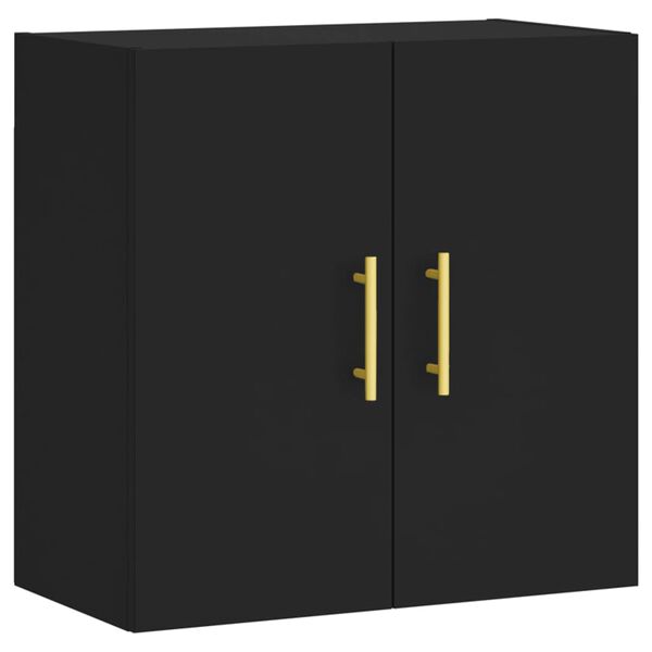 vidaXL Wall Cabinet Black 60x31x60 cm Engineered Wood