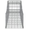 vidaXL Arched Gabion Baskets 30 pcs 300x50x40/60 cm Galvanised Iron