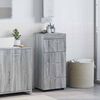 vidaXL Bathroom Cabinet Set TULUM Grey Sonoma 37 x 31.5 x 82 cm