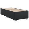 vidaXL Box Spring Bed with Mattress Black 80x200 cm Faux Leather