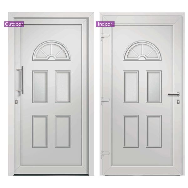 vidaXL Front Door White 88x208 cm