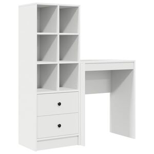 vidaXL Desk White 105.5 x 34 x 127 cm 2 pcs