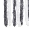 vidaXL Fly Curtain Grey and White 100x230 cm Chenille