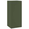 vidaXL Plant Stand 2 pcs Olive green 24 x 24 x 55 cm Steel