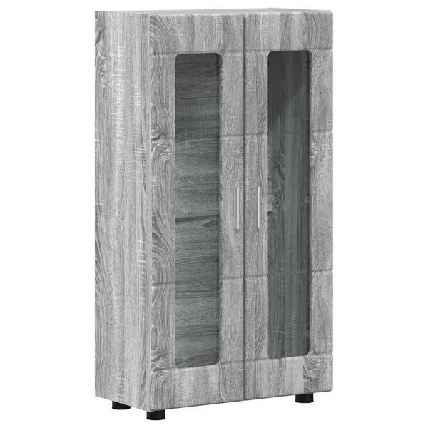vidaXL Sideboard FLORIN Grey Sonoma 55.5 x 29 x 103 cm Engineered Wood