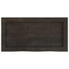 vidaXL Bathroom Countertop Dark Brown 60x30x(2-4) cm Treated Solid Wood