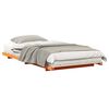 vidaXL Bed Frame Wax Brown 100 x 200 cm Solid Pine Wood