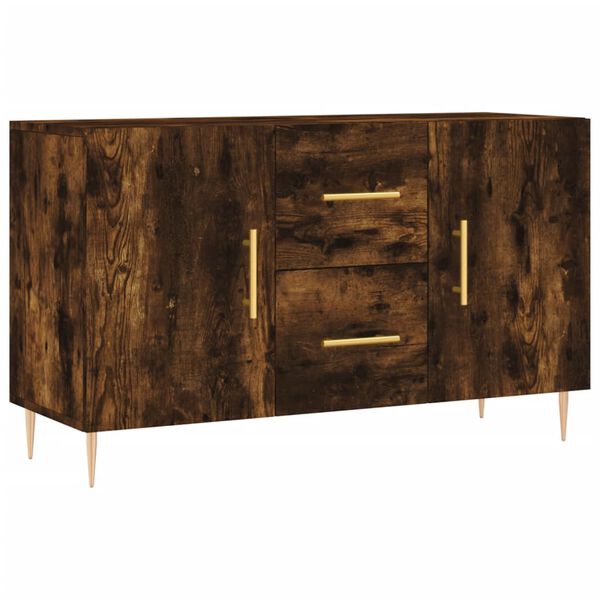 vidaXL Sideboard Smoked Oak 100x36x60 cm Engineered Wood