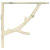 vidaXL Wall Shelf Brackets 12 pcs Antique White 14 x 14 x 4 cm Steel