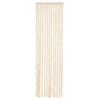 vidaXL Fly Curtain Beige and White 56x185 cm Chenille