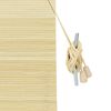 vidaXL Roller Blind with Curtains Manual Nature 60 x 160 cm Bamboo