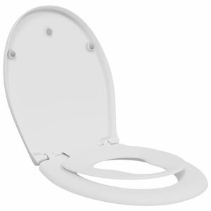 vidaXL Toilet Seat White 47 x 37 x 4 cm Duroplast