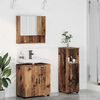 vidaXL Bathroom Furniture Set 3 pcs Old Wood Engineered wood & Metal