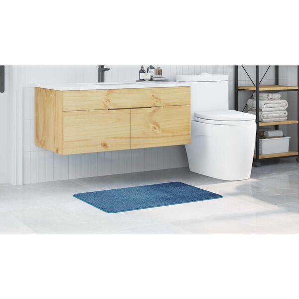 vidaXL Anti-slip Bath Mat Blue 60 x 90 cm PP