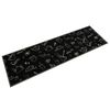 vidaXL Kitchen Rug Washable Morning Black 45x150 cm Velvet