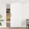 vidaXL Sliding Door ORKDAL White 93 x 202 cm Solid Pine Wood