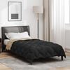vidaXL Winter Duvet Black and Taupe 220 x 135 cm Microfiber